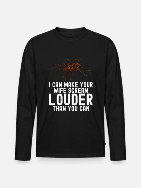Tarantula - Men's Premium Organic Long Sleeve Shirt - black