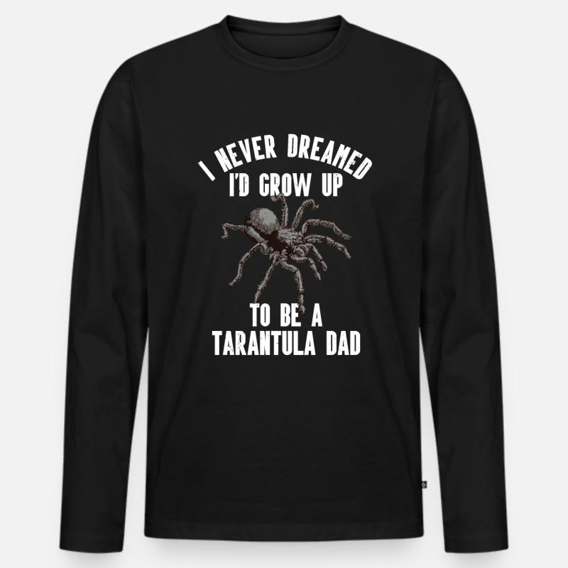 Tarantel - Männer Premium Bio Langarmshirt - Schwarz