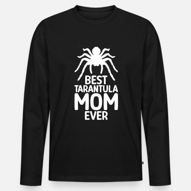 Tarantel - Männer Premium Bio Langarmshirt - Schwarz