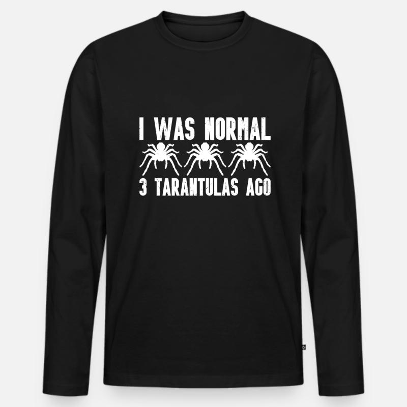 Tarantel - Männer Premium Bio Langarmshirt - Schwarz