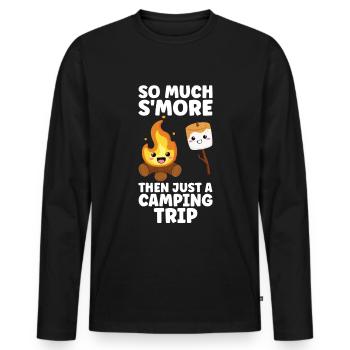 Marshmallow S'more - Männer Premium Bio Langarmshirt - Schwarz - Vorne - Nico (187cm)
