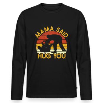 Jiu Jitsu - Men's Premium Organic Long Sleeve Shirt - black - Front - Nico (187cm)