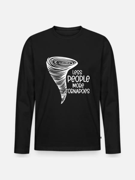 Tornade - T-shirt manches longues Premium bio Homme - noir
