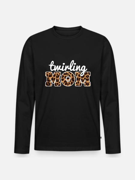 Tambourstab swirling - Men's Premium Organic Long Sleeve Shirt - black