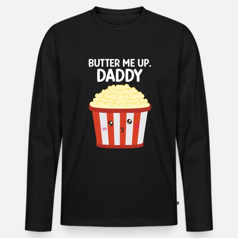 Pop-corn - T-shirt manches longues Premium bio Homme - noir