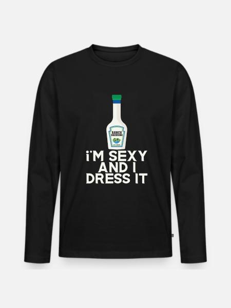 Ranch -Dressing -Ranch -Salad Dressing - Men's Premium Organic Long Sleeve Shirt - black