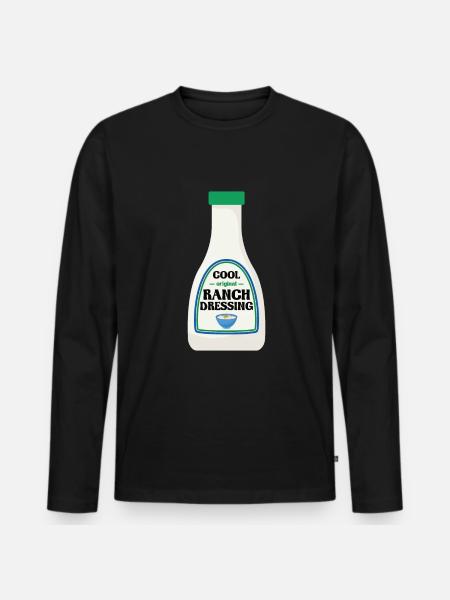 Ranch -Dressing -Ranch -Salad Dressing - Men's Premium Organic Long Sleeve Shirt - black