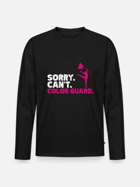 Farbschutz - Männer Premium Bio Langarmshirt - Schwarz