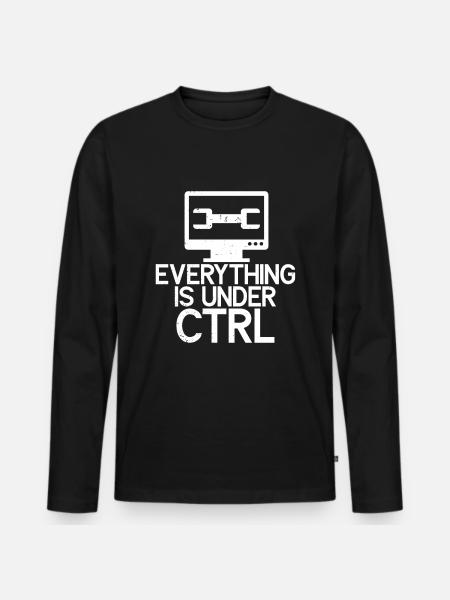 Computerreparaturtechnologie -Support -Technologie - Männer Premium Bio Langarmshirt - Schwarz