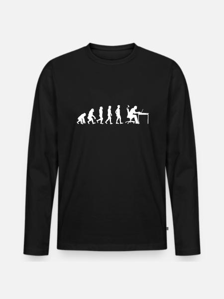 Computerreparaturtechnologie -Support -Technologie - Männer Premium Bio Langarmshirt - Schwarz