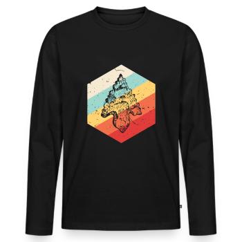 Pfeilspitzenjagd Artefakte Bogenschießen - Männer Premium Bio Langarmshirt - Schwarz - Vorne - Nico (187cm)