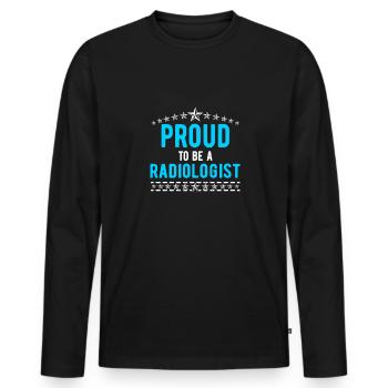 Rad Tech Radiologie Hommes Femmes Radiographe - T-shirt manches longues Premium bio Homme - noir - Devant - Nico (187cm)