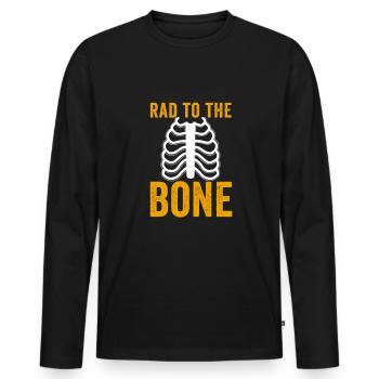 Rad Tech Radiologie Hommes Femmes Radiographe - T-shirt manches longues Premium bio Homme - noir - Devant - Nico (187cm)