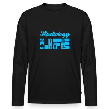 Rad Tech Radiologie Hommes Femmes Radiographe - T-shirt manches longues Premium bio Homme - noir - Devant - Nico (187cm)
