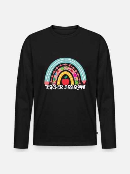 Teacher -Assistant Headmaster Teaching - Men's Premium Organic Long Sleeve Shirt - black