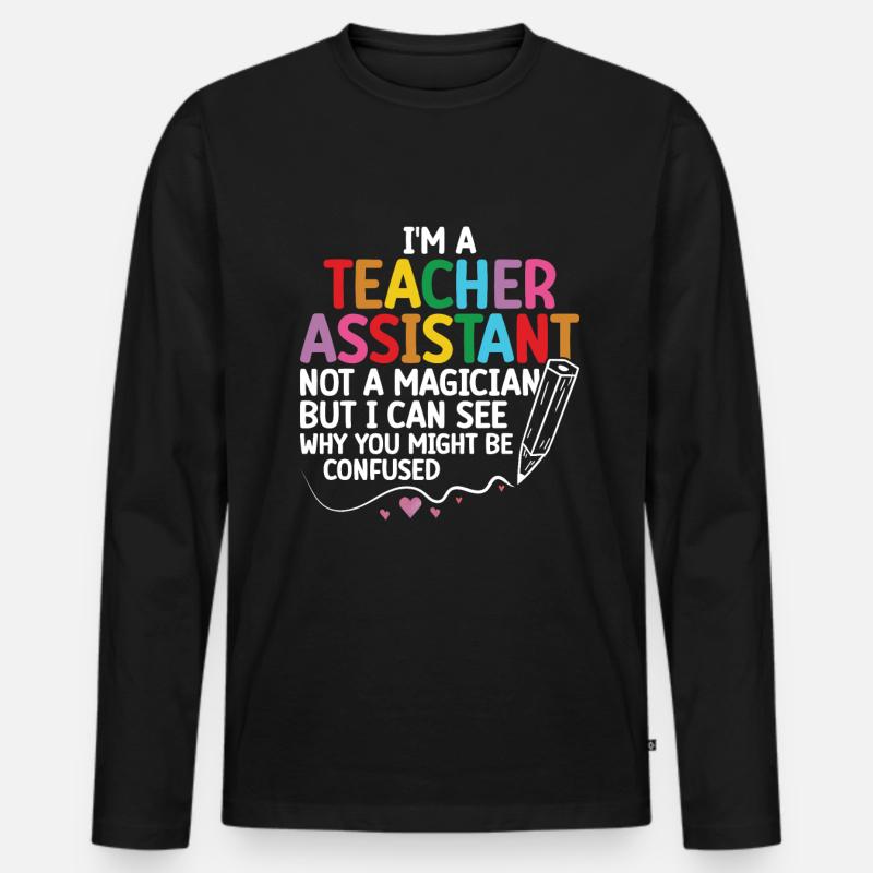 Enseignant -Assistant Directeur d’enseignement - T-shirt manches longues Premium bio Homme - noir