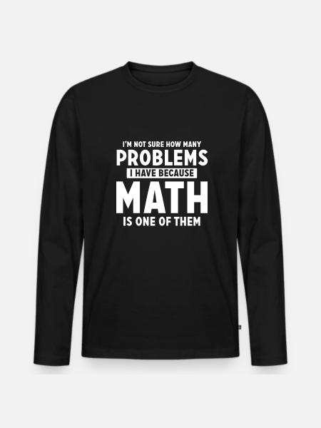 Mathematik Mathelehrer Pi Gleichung - Männer Premium Bio Langarmshirt - Schwarz