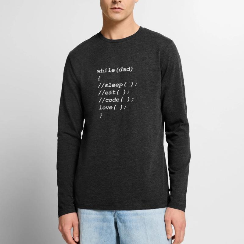 Programmer Computer Admin Coder Software Developer Men's Premium Organic Long Sleeve Shirt