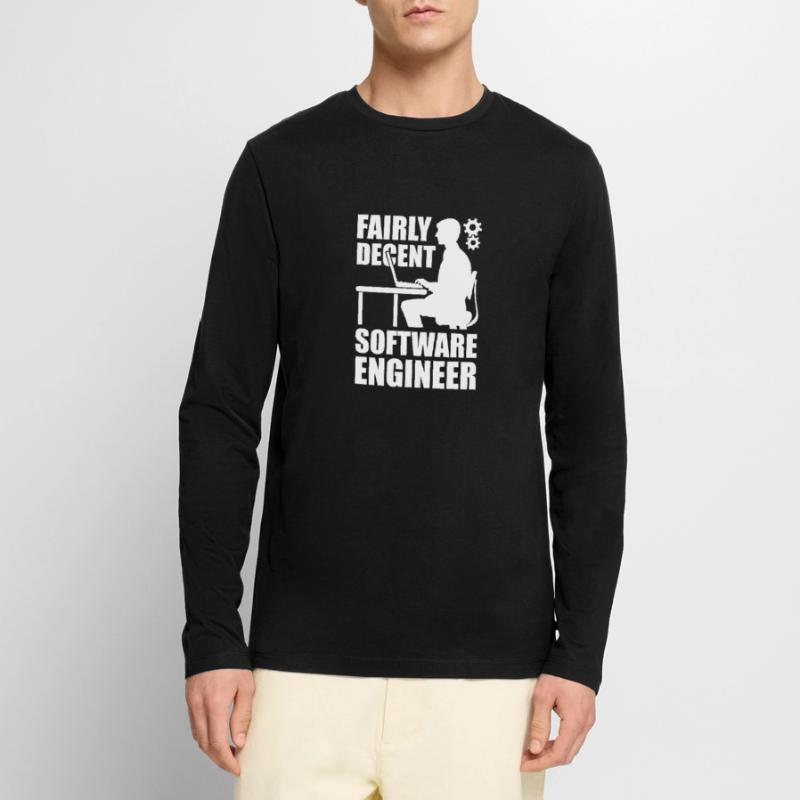 Programmer Computer Admin Coder Software Developer Men's Premium Organic Long Sleeve Shirt