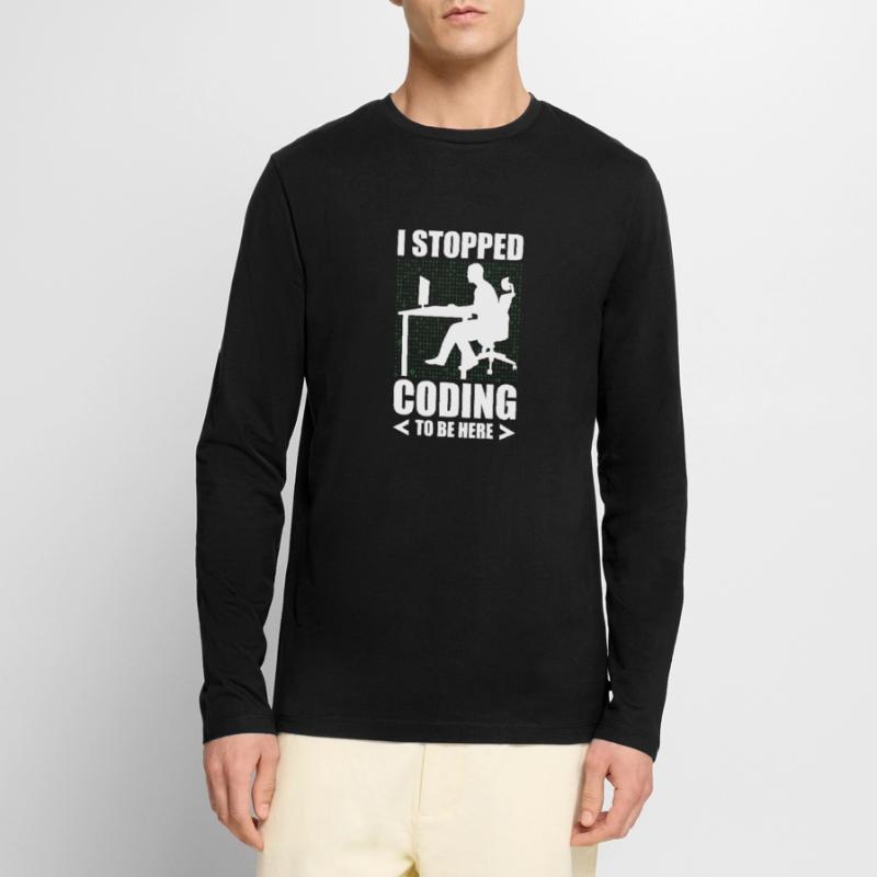 Programming Developer IT Admin Programmer Coding Men's Premium Organic Long Sleeve Shirt