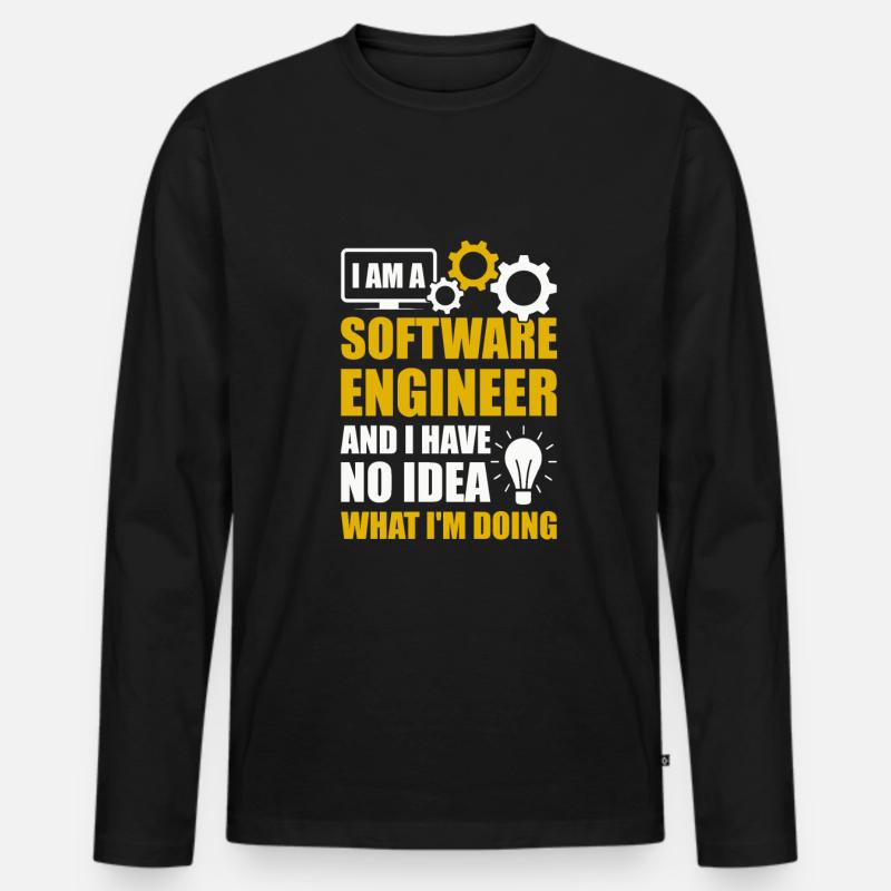Programming Developer IT Admin Programmer Coding Men's Premium Organic Long Sleeve Shirt