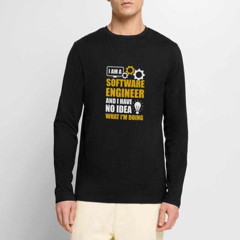 Programming Developer IT Admin Programmer Coding Men's Premium Organic Long Sleeve Shirt