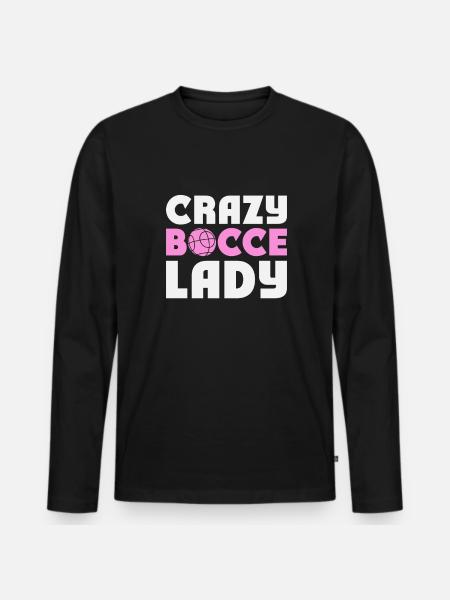 Bocce Player Funny Bocce - Men's Premium Organic Long Sleeve Shirt - black