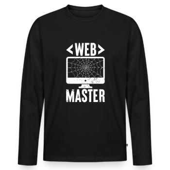 Informatik Admin Programmierer IT-Programmierer - Männer Premium Bio Langarmshirt - Schwarz - Vorne - Nico (187cm)