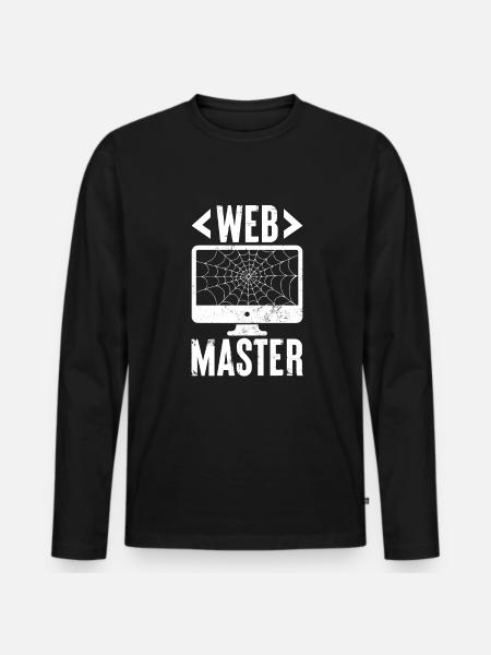 Informatik Admin Programmierer IT-Programmierer - Männer Premium Bio Langarmshirt - Schwarz
