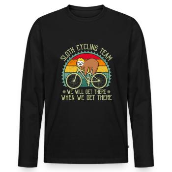 VTT VTT VTT VTT VTT - T-shirt manches longues Premium bio Homme - noir - Devant - Nico (187cm)