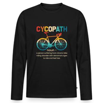 VTT VTT VTT VTT VTT - T-shirt manches longues Premium bio Homme - noir - Devant - Nico (187cm)