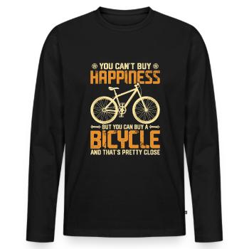 VTT VTT VTT VTT VTT - T-shirt manches longues Premium bio Homme - noir - Devant - Nico (187cm)