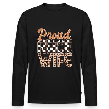 Race Woman Racing Quotes Car Racer Driver - Men's Premium Organic Long Sleeve Shirt - black - Front - Nico (187cm)