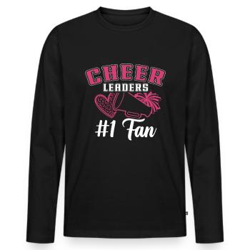 Cheer Mom Cheerleadering Cheerleader Mutter - Männer Premium Bio Langarmshirt - Schwarz - Vorne - Nico (187cm)