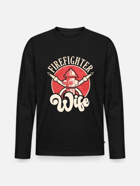 Équipes de pompiers ́ - T-shirt manches longues Premium bio Homme - noir