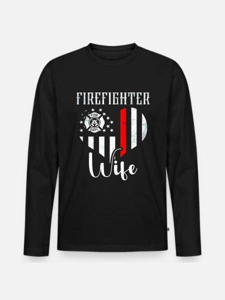 Firefighter Fire Crews ́ - Men's Premium Organic Long Sleeve Shirt - black