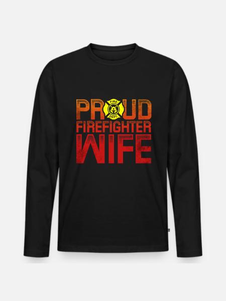 Firefighter Fire Crews ́ - Men's Premium Organic Long Sleeve Shirt - black