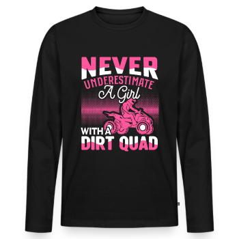 Quadgirl ATV 4 Wheeler Off Roading Lover - Männer Premium Bio Langarmshirt - Schwarz - Vorne - Nico (187cm)