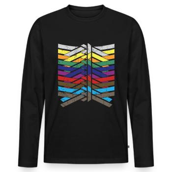 Karate Black Belt Martial Arts Karate Kick - Männer Premium Bio Langarmshirt - Schwarz - Vorne - Nico (187cm)