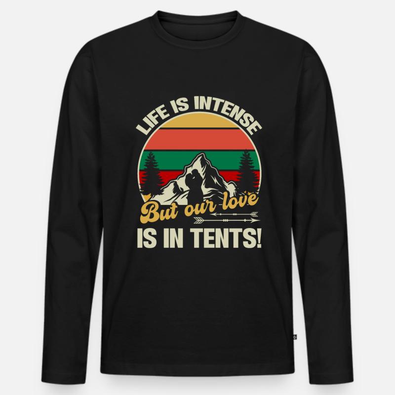 Ehemann Und Ehefrau Campingpartner Paar Matching Männer Premium Bio Langarmshirt
