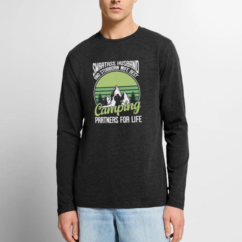 Ehemann Und Ehefrau Campingpartner Paar Matching Männer Premium Bio Langarmshirt