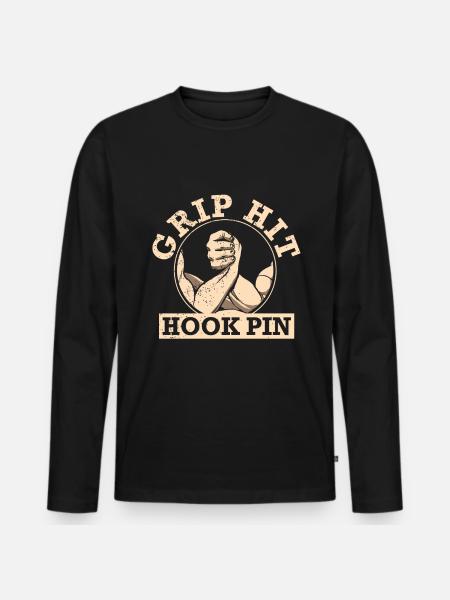 Arm Wrestling Armwrestling Arm Wrestler - Men's Premium Organic Long Sleeve Shirt - black