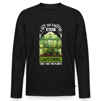 Garden Garden Garden Plants Vegetables - Men's Premium Organic Long Sleeve Shirt - black - Front - Nico (187cm)