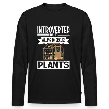 Garden Garden Garden Plants Vegetables - Men's Premium Organic Long Sleeve Shirt - black - Front - Nico (187cm)