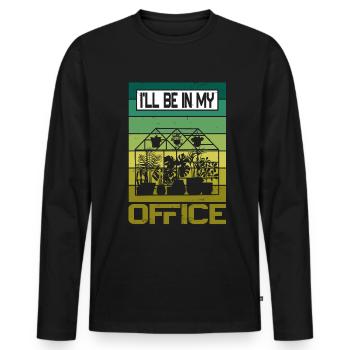 Garden Garden Garden Plants Vegetables - Men's Premium Organic Long Sleeve Shirt - black - Front - Nico (187cm)