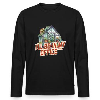 Garden Garden Garden Plants Vegetables - Men's Premium Organic Long Sleeve Shirt - black - Front - Nico (187cm)
