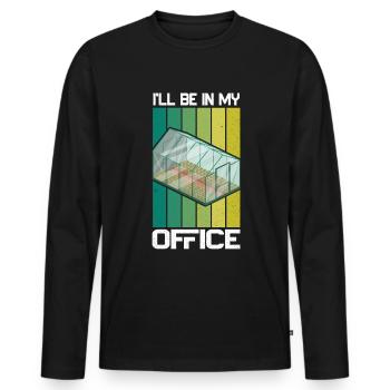 Garden Garden Garden Plants Vegetables - Men's Premium Organic Long Sleeve Shirt - black - Front - Nico (187cm)
