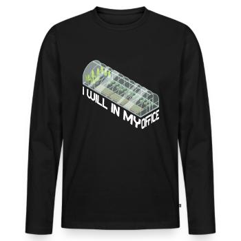 Garden Garden Garden Plants Vegetables - Men's Premium Organic Long Sleeve Shirt - black - Front - Nico (187cm)