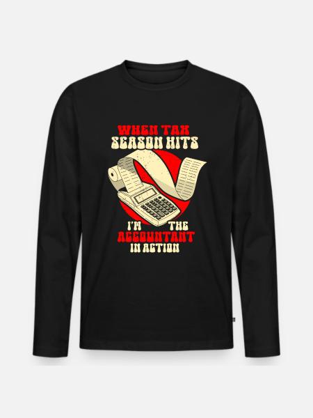 Secrétaire Comptable des Comptables Comptabilité - T-shirt manches longues Premium bio Homme - noir