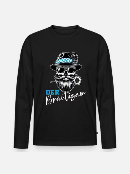 Le marié Funny EVJ - T-shirt manches longues Premium bio Homme - noir